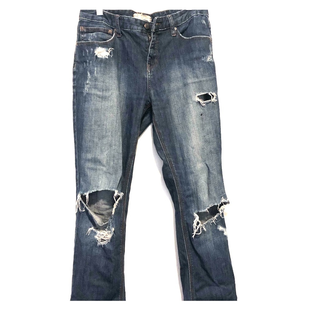 Free People Jeans - boyfriend cut, distressed